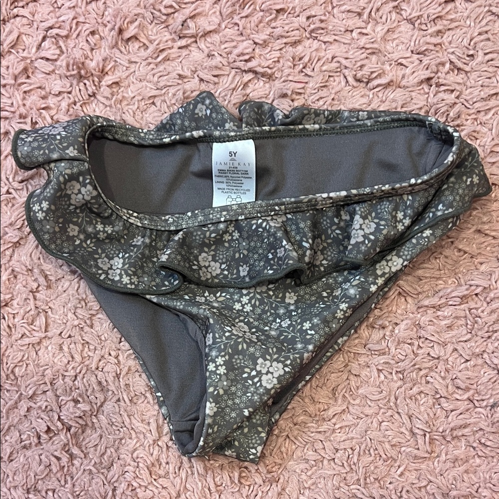 Jamie Kay Gray Floral Kids Bikini